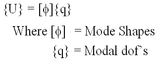 Modal Decoupling equation