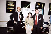 Bart and Tom from MSC pose with Sandra